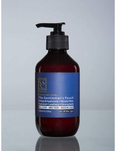 The Gentleman Pouch – Scrotum & Body Serum, Woody Amber & Leather
